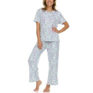 Flora Nikrooz 2-Piece Short Sleeve and Capri Pajama Set